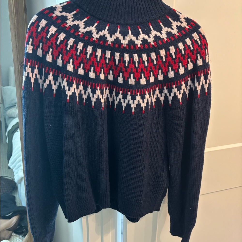Men's Navy Fair Isle Sweater